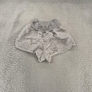 Beyond Yoga Sweat Shorts Womens Small Gray Pima Cotton French Terry Lounge